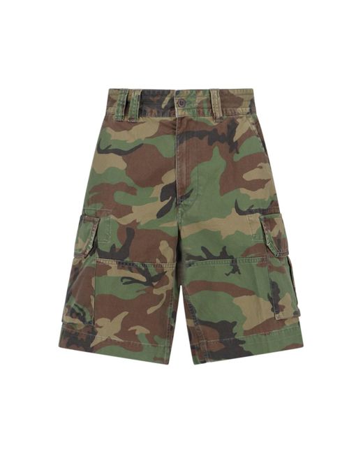 Polo Ralph Lauren Green Camouflage Print Pants for men