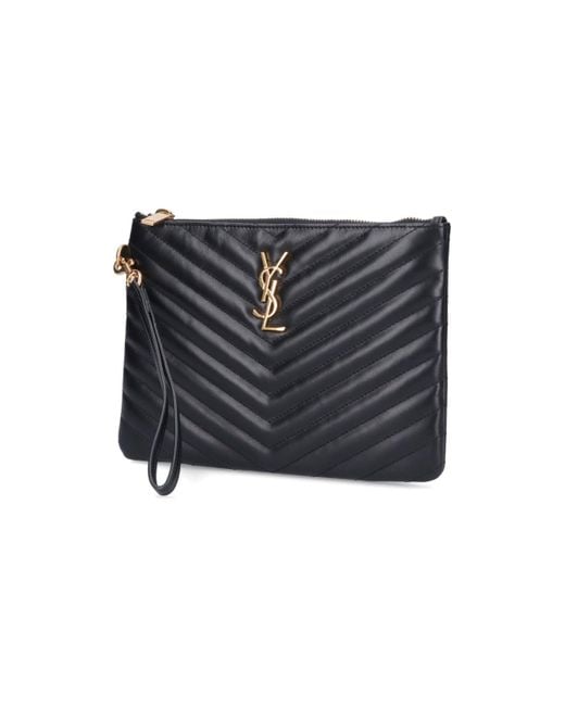 Pouch "Cassandre" di Saint Laurent in Black