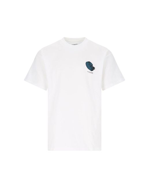 T-Shirt "S/S Diagram C" di Carhartt in White