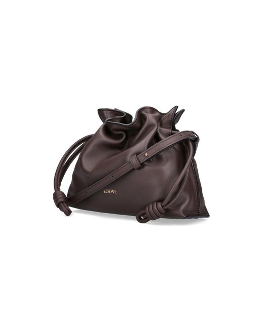 Loewe Brown Mini Bag "Flamenco Clutch"