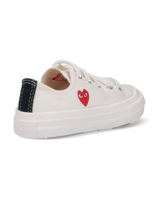 COMME DES GARÇONS PLAY Pink Sneakers Cotton for men