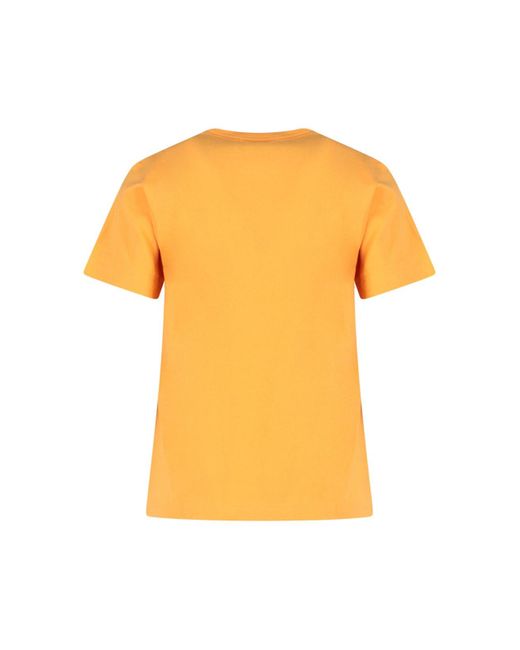 T-Shirt Logo di COMME DES GARÇONS PLAY in Orange
