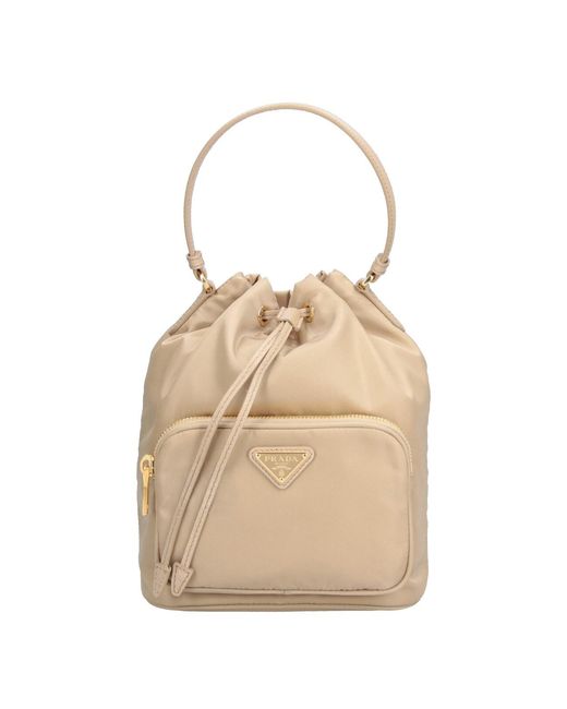 Borsa Secchiello "Duet" di Prada in Natural