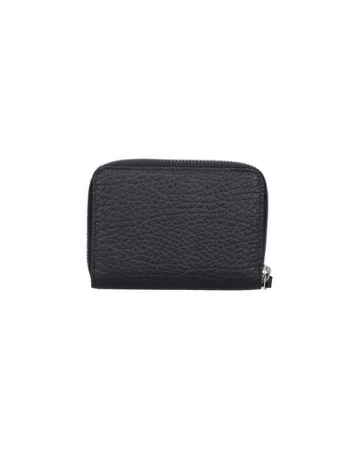 Maison Margiela Black Zip Wallet "Four Stitches"