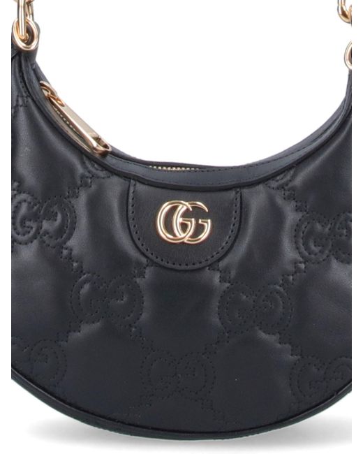 Gucci Black "Gg Matelassé" Mini Bag