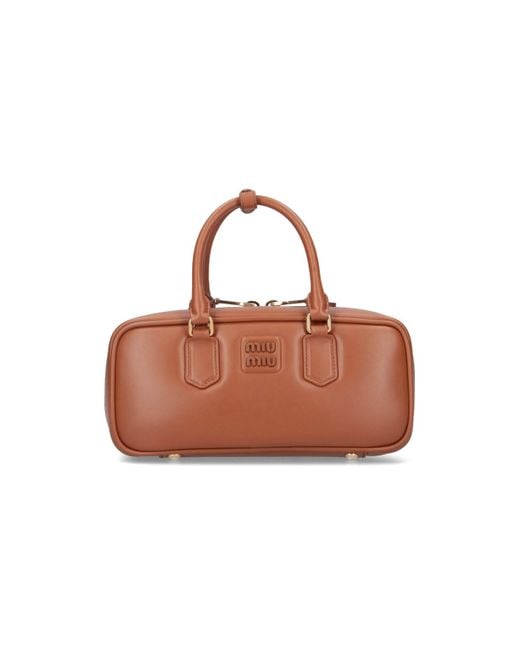 Miu Miu Brown "Arcadie" Large Bag