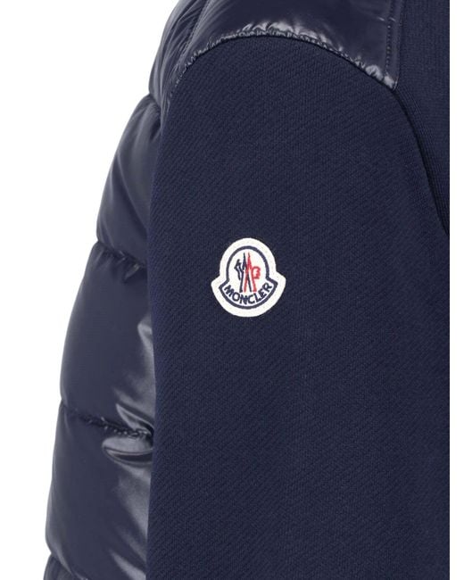 Moncler Blue Padded Cardigan