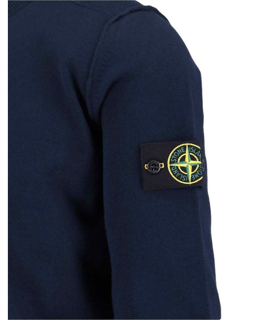 Stone Island Blue "510053 Soft" Sweater for men