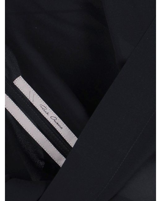 Rick Owens Blue 'Jumbo' Silk Top