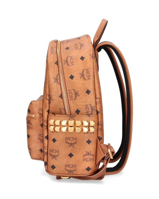 MCM Orange Leather-Trim Crossbody Bag for men