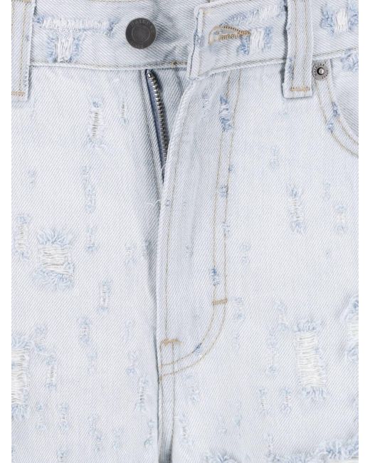 Haikure Gray Wide Destroyed Jeans "Winny"