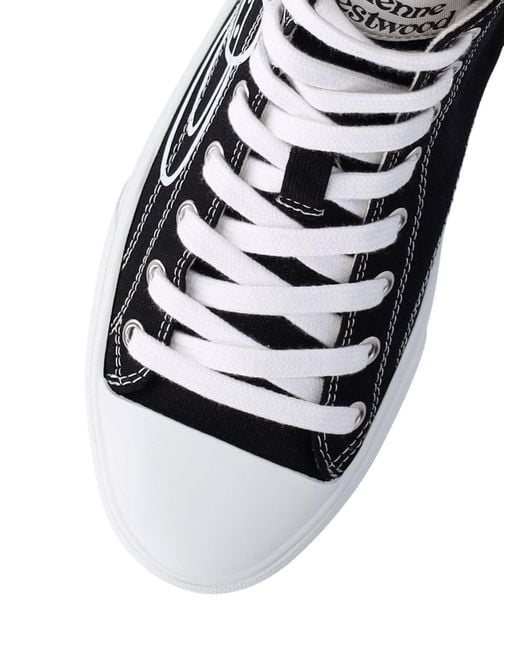 Vivienne Westwood Black "plimsoll High" Sneakers for men