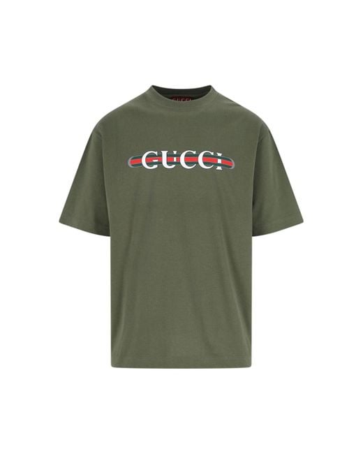 T-Shirt di Gucci in Green da Uomo