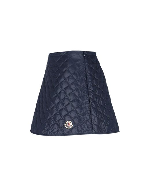 Moncler Blue Logo Mini Skirt