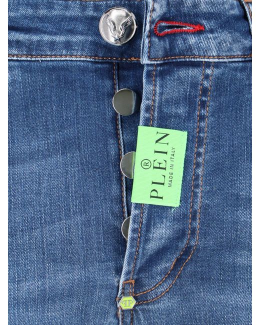 Jeans Slim di Philipp Plein in Blue da Uomo