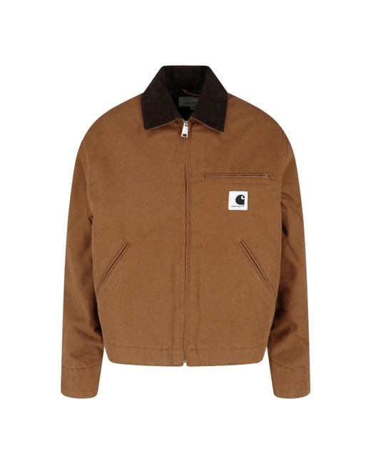 Carhartt Brown Zip Jacket "Og Detroit"