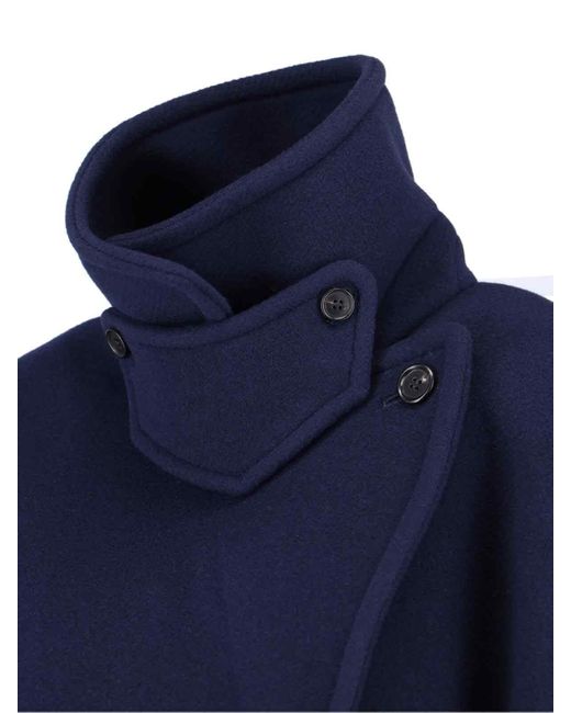Cappotto Doppiopetto Oversize di Chloé in Blue