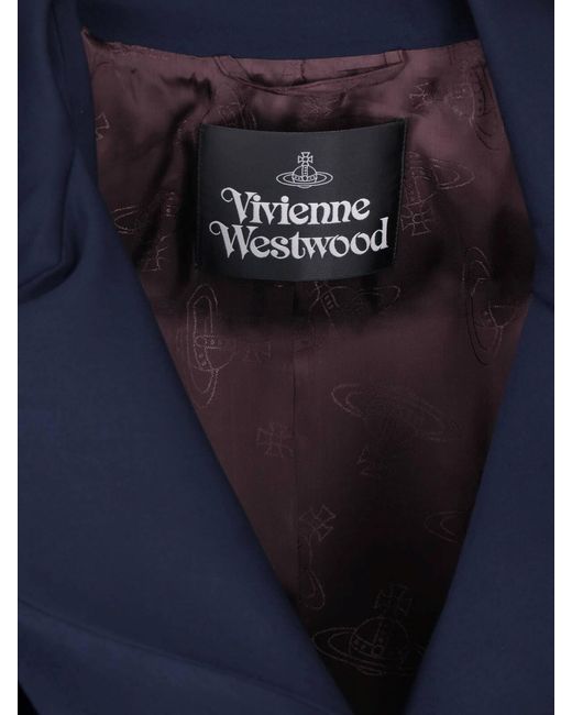 Vivienne Westwood Blue 100% Virgin Wool Tailored Jacket