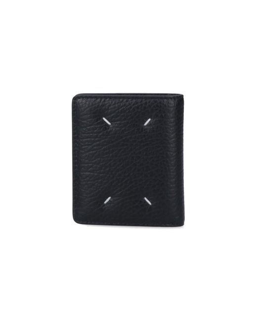 Portacarte Compatto "Four Stitches" di Maison Margiela in Black