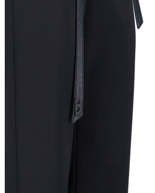 DIESEL Blue Tailored Wool Blend Pants With Belt