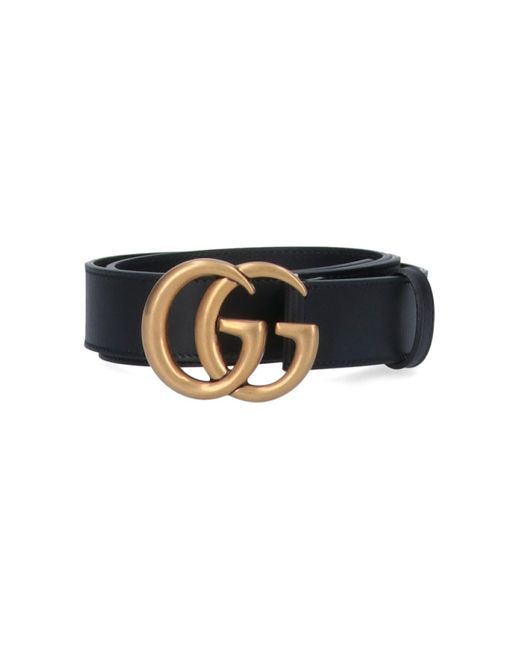 Gucci Black 'double G' Belt for men