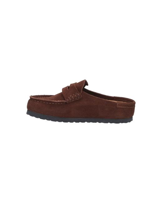 Birkenstock Brown 100% Leather Footbed Sandals