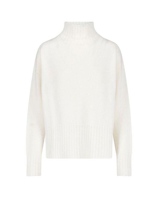 Drumohr White Merino Wool Sweater