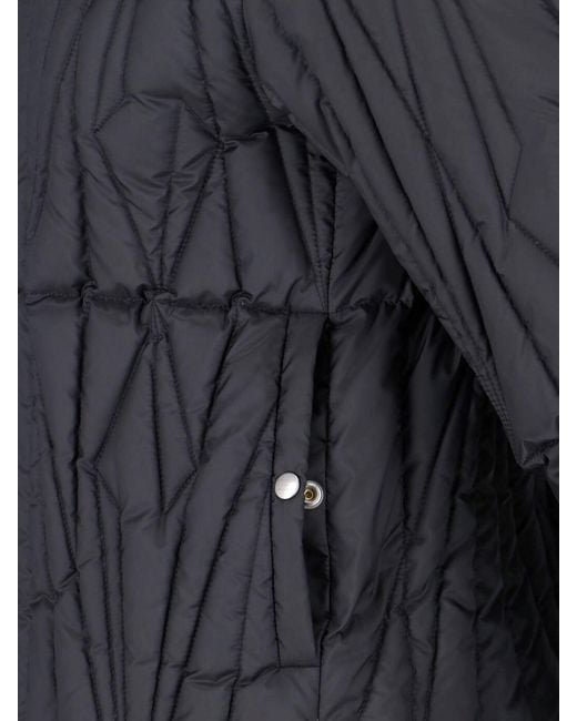 Moncler Blue Padded Down Jacket "Geocamo Flight"