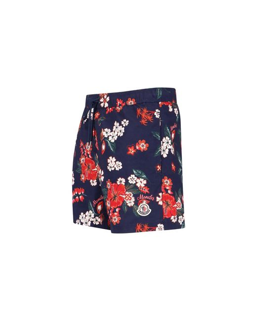 Moncler Blue Beach Shorts for men