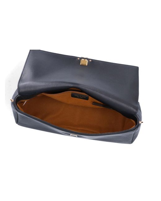 Tory Burch Black Tumbled Cow Leather Shoulder Bag