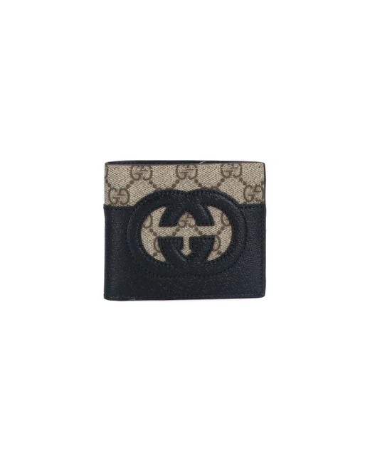 Gucci Black 'incrocio Gg' Wallet for men