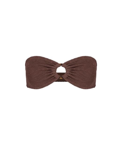 Mc2 Saint Barth Brown Bikini Top “Yulia”