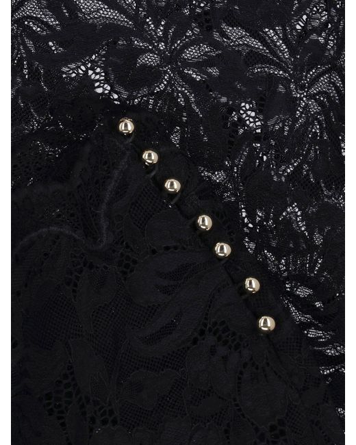 Rabanne Black Midi Lace Skirt