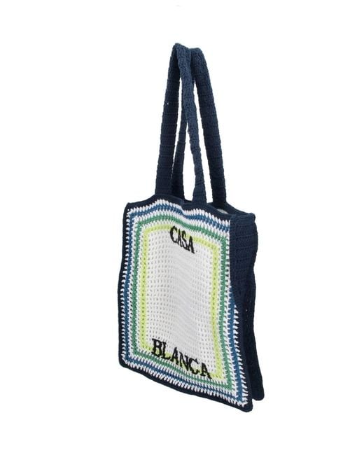 Casablanca Blue Bags Cotton for men
