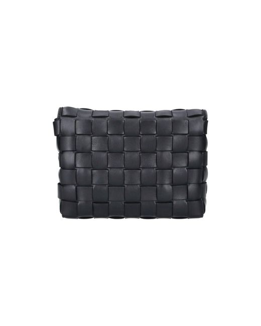 Bottega Veneta Black Shoulder Bag “Orto” for men