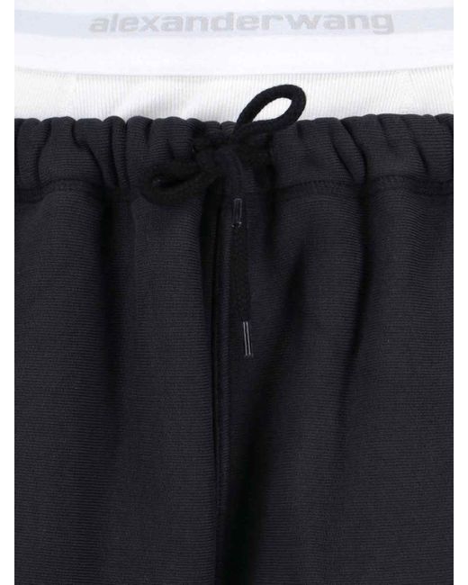 Alexander Wang Blue Logo Track Pants