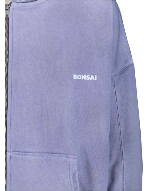 Bonsai Purple Logo Zip Sweatshirt for men