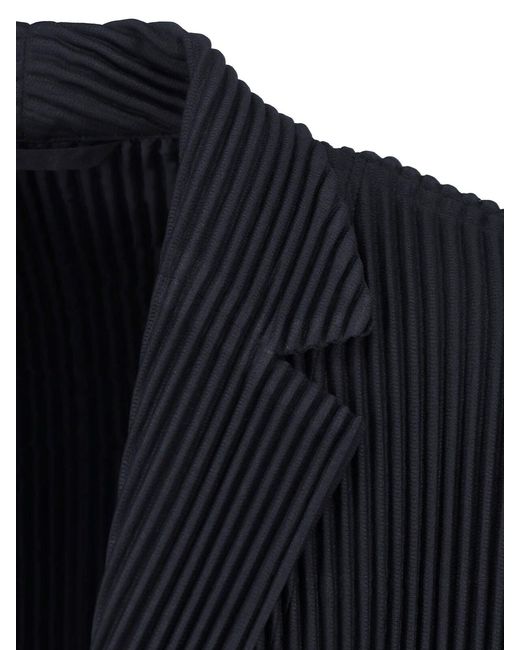 Homme Plissé Issey Miyake Blue Pleated Blazer for men