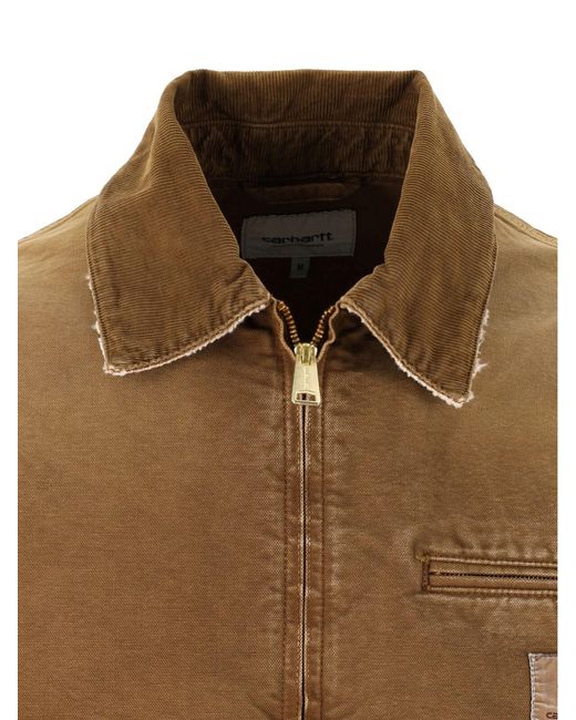 Carhartt Brown Jacket "Og Detroit" for men