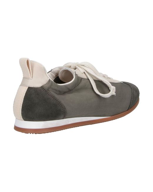 Uma Wang Brown Rounded Toe Leather Sneakers