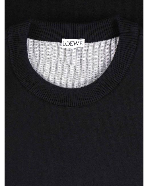 Loewe Black T-Shirt Logo "Anagram" for men