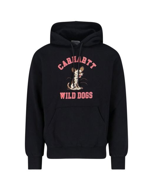 Carhartt Blue Wild Dog Hoodie for men