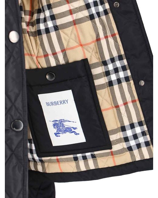Burberry Black 100% Polyamide Jacket