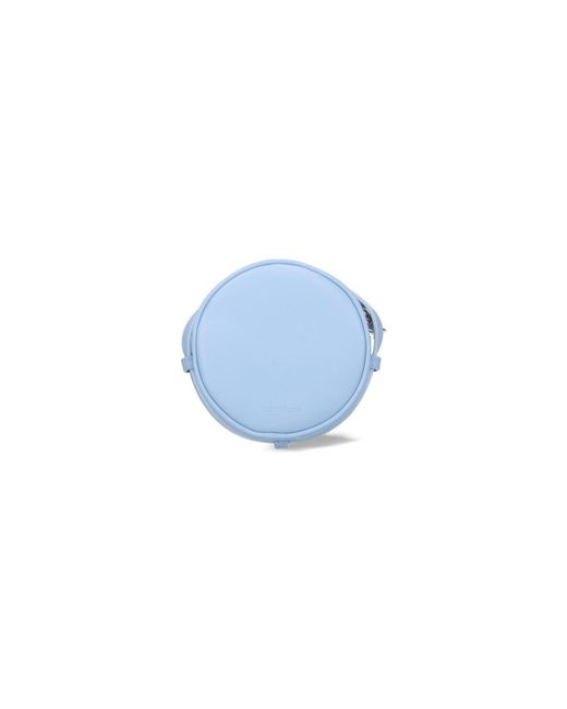 Courreges Blue Round Crossbody Bag