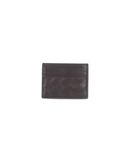 Bottega Veneta White 'Intrecciato' Card Holder