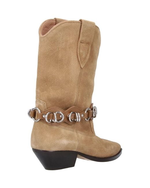 Isabel Marant Natural Ankle Boots “Duerto”