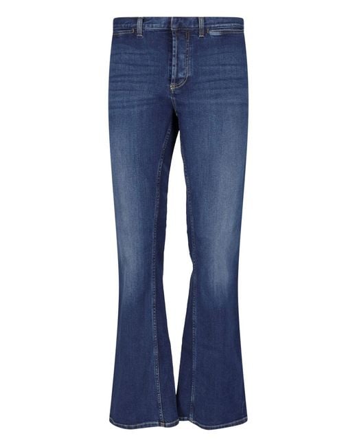 Gucci Blue Flared Jeans "Web" for men