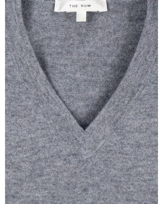 The Row Gray 'Nian' Cashmere Sweater