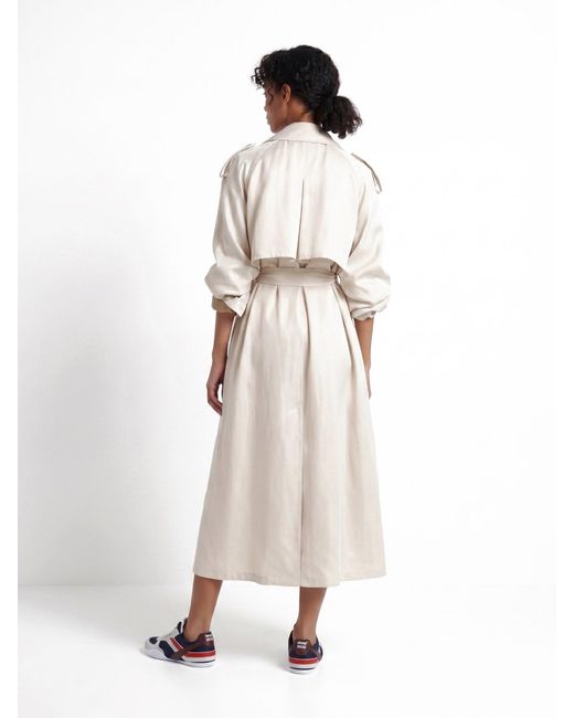 Frankie Shop White Twill Trench "Veyron"