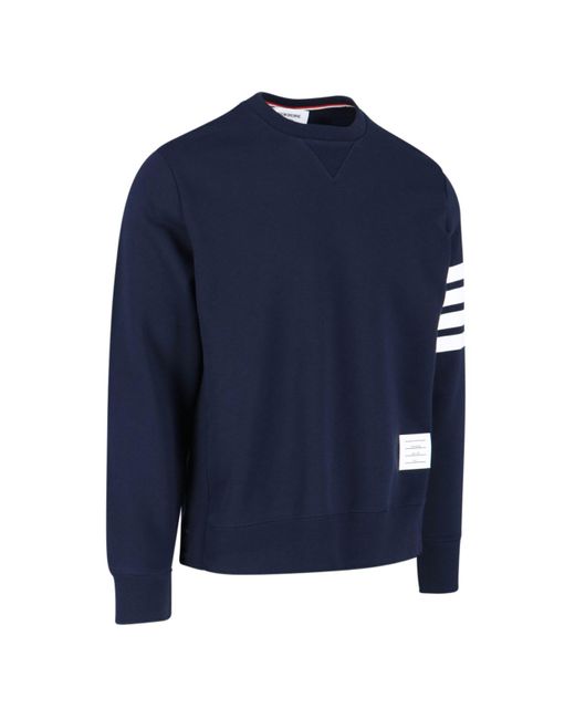 Thom Browne Blue 4-bar Sweatshirt for men